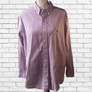 Polo by Ralph Lauren Men's Purple Striped Shirt
